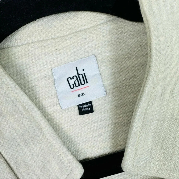 Cabi Knit Moto Jacket Double Breasted Button‎ Front Blazer Neutral Size S - Picture 10 of 13